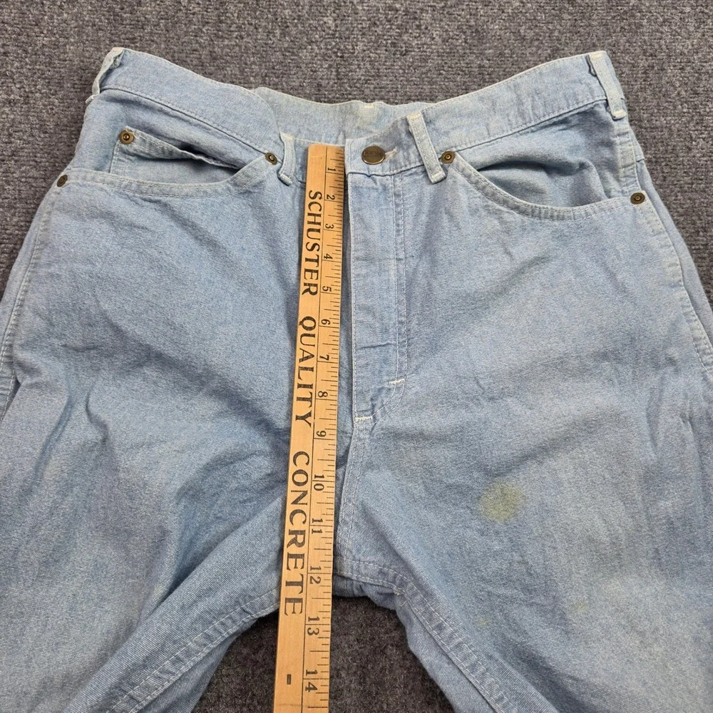 Vintage LL Bean Jeans Mens 32x30 Blue Light Wash Straight Workwear Made USA 80s